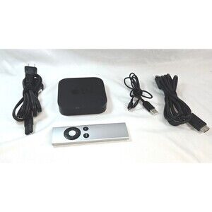 Apple TV 3rd Generation 8GB A1469 Remote HDMI Power USB Cables Works